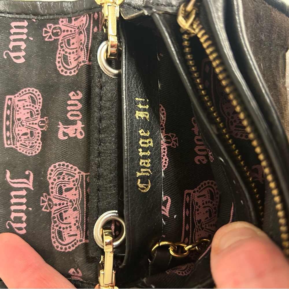 Juicy Couture Brown Vintage Wallet with Pink and Gold Details - Picture 5 of 5